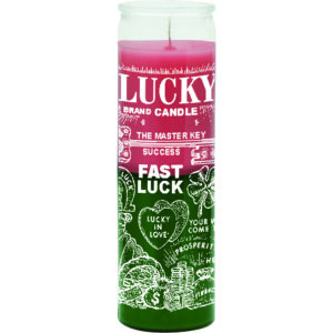 Print 7 Day Candles Multicolor Fast Luck Pink/Green