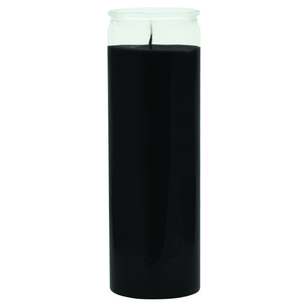 Plain 7 Day Candles Black