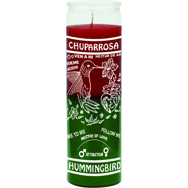 Print 7 Day Candles Multicolor Hummingbird Red/Green
