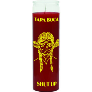 Print 7 Day Candles Single Color Shut Up Red