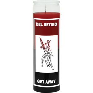 Print 7 Day Candles Go Away Evil Red/Black