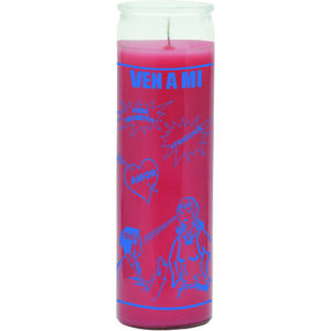 Print 7 Day Candles Single Color Come To Me Pink