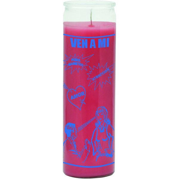 Print 7 Day Candles Single Color Come To Me Pink