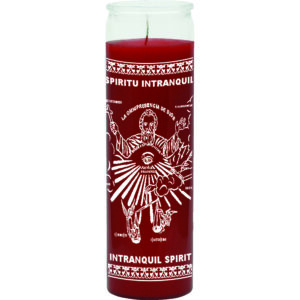 Print 7 Day Candles Single Color Intranquil Spirit Red