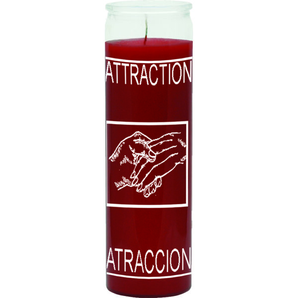 Print 7 Day Candles Single Color Attraction Red