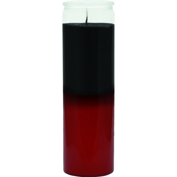 Plain 7 Day Candles Red/Black
