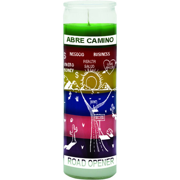 Print 7 Day Candles Multicolor Road Opener