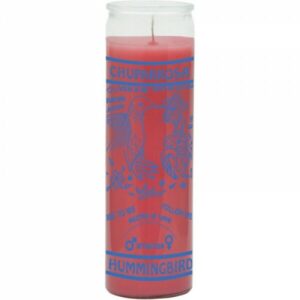 Print 7 Day Candles Single Color Hummingbird Pink