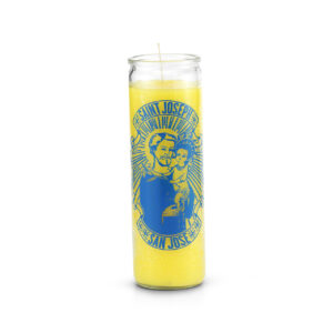 Print 7 Day Candles Single Color Saint Joseph Yellow