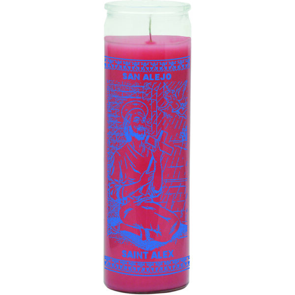 Print 7 Day Candles Single Color Saint Alex Pink