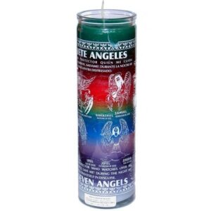 Print 7 Day Candles Multicolor 13 Sacred Cherubs Multicolor