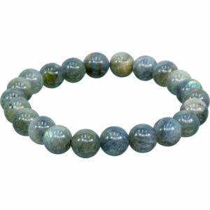 Elastic Gemstone Bracelet Round Labradorite  Grade B 8MM