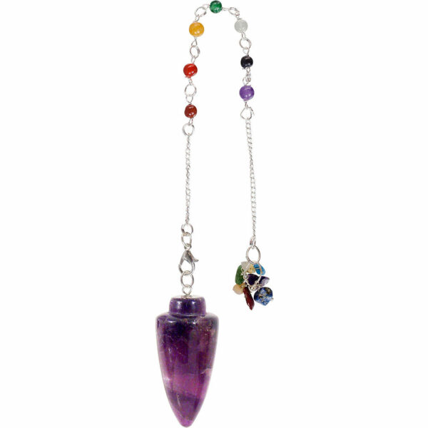 Gemstone Pendulums Orgone Color Resin Pendulum Amethyst - Crown Chakra