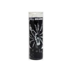 Print 7 Day Candles Single Color Spell Breaker Black