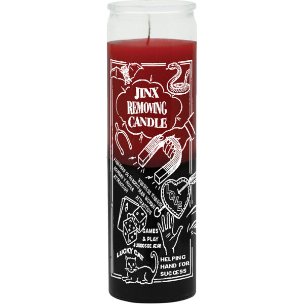 Print 7 Day Candles Multicolor Jinxs Removing Red/Black