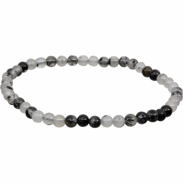 Round Beads - Black Rutilated Qtz