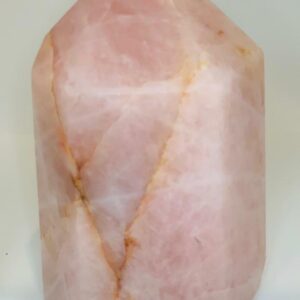 Rose Quartz Pointed  H:6" W:2Lbs 12.25Oz.