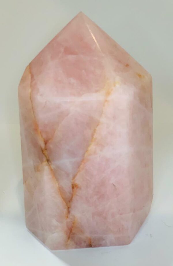 Rose Quartz Pointed  H:6" W:2Lbs 12.25Oz.
