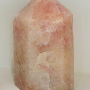 Rose Quartz Pointed H:6" W:2 Lbs .4.oz