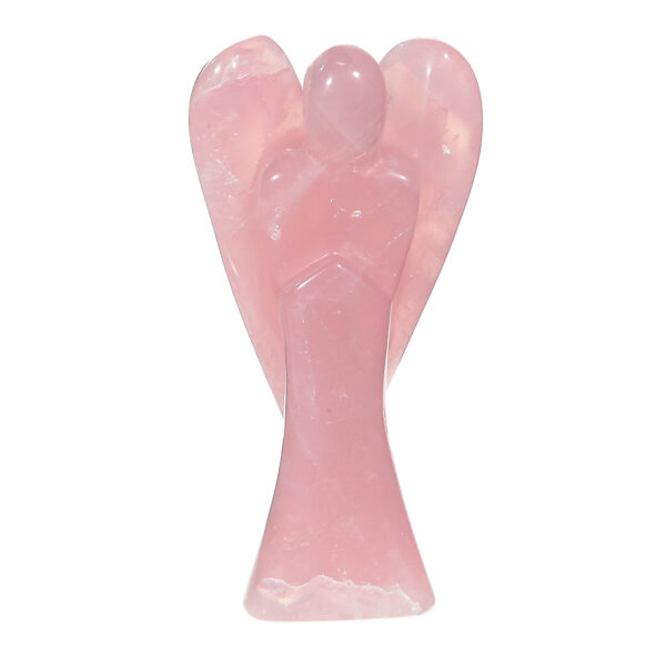 Gemstone Carved Angels - Rose Quartz