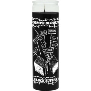 Print 7 Day Candles Single Color Block Buster Black