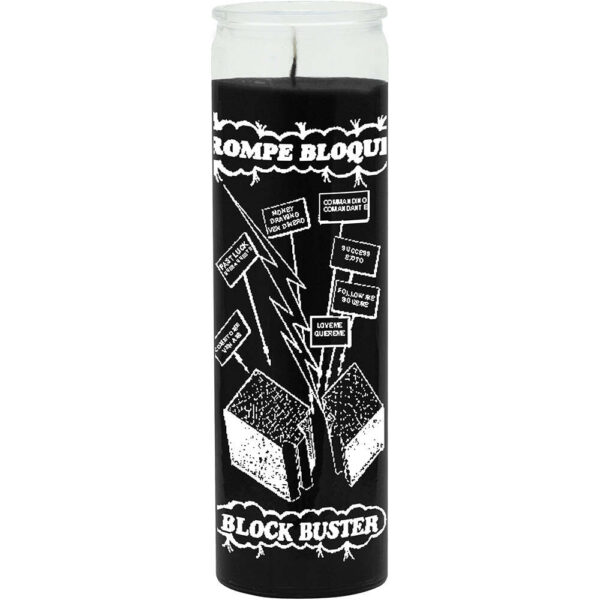 Print 7 Day Candles Single Color Block Buster Black