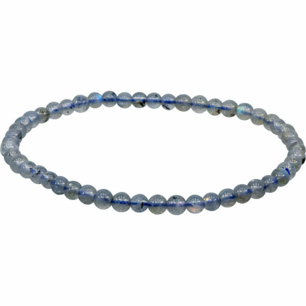 Elastic Gemstone 6MM Bracelet - Labradorite Grade B