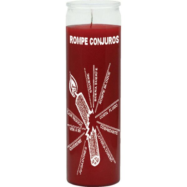 Print 7 Day Candles Single Color Spell Breaker (Red)