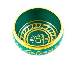 Seven Metal Color Singing Bowl Green 5.25" Seven Metal Color Singing Bowl Green 4"