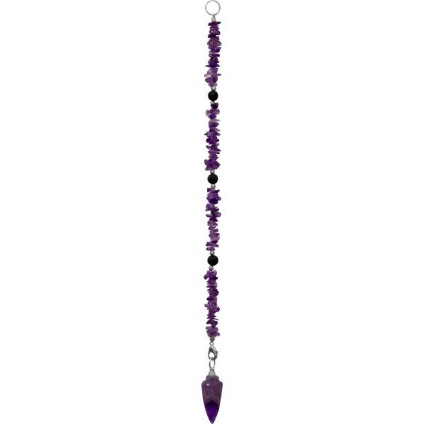 Energy Pendulums Necklace Amethyst Pendulum