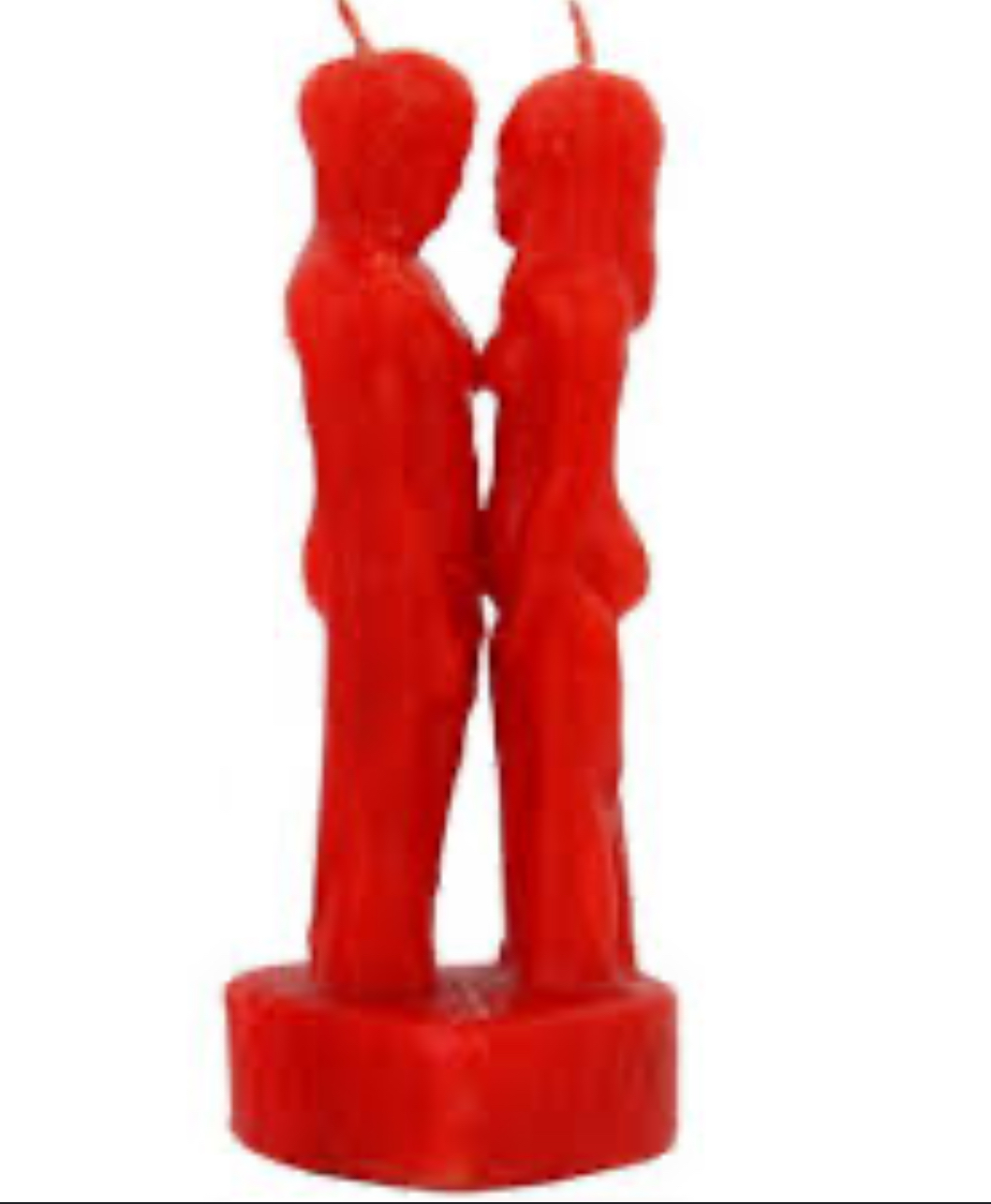 Red Lovers Candle, 7.25-inch, for passion, love spells, and deepening romantic connections.