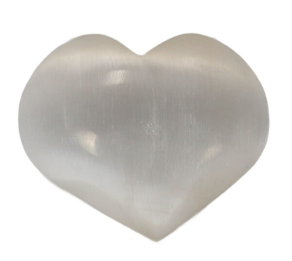 Carved Selenite Hearts