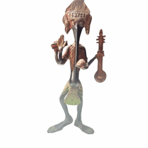 Standing Brass Tribal Ganesh