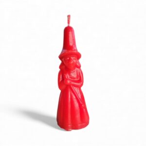 Witch Candle Red 7.5"