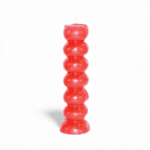 7 Knob Wish Candle Red 7"