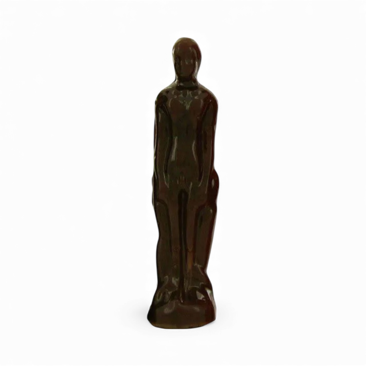 Man Brown Candle 8"