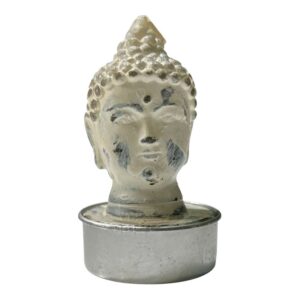 Mini Buddha Head Tea Light Candle 2" | Meditation &amp; Spiritual Décor
