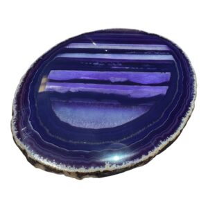 Purple Agate Slice – Polished Altar & Crystal Display Slab