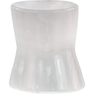 🔮 Selenite Sphere Stand – Hourglass