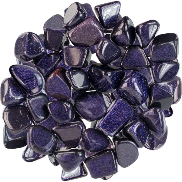 Tumble Gemstones - Blue Goldstone