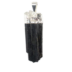 Aromatherapy Pendant OM - Black Tourmaline Point
