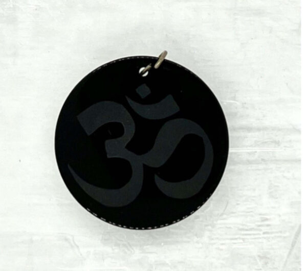 Black Jade Om Pendant