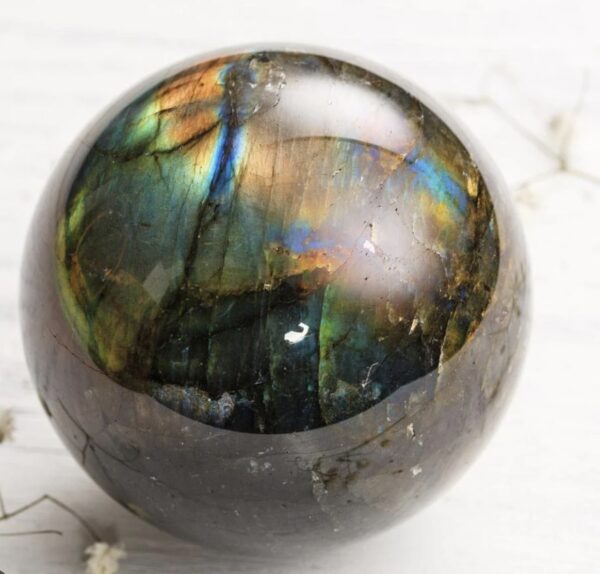 Gemstone Spheres Labradorite 1Lb 12.35 Oz