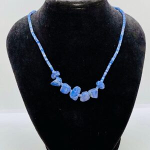 💙 Collar de Piedras Azules Naturales - Hecho a Mano en Tailandia