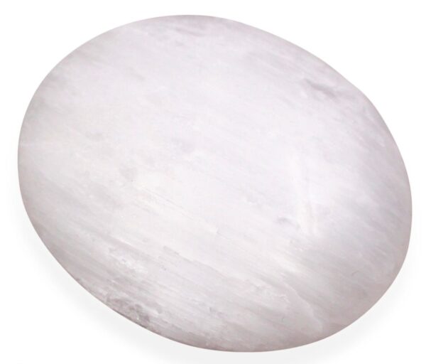 Selenite Palm Stone