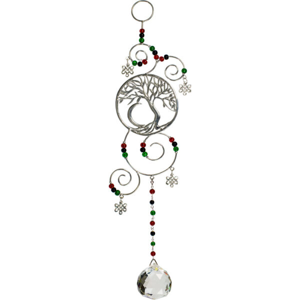 Wire Hanging Crystal – Árbol de la Vida con Cristales de Energía para Armonía y Protección