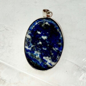 Worry Stone Lapis Lazuli Pendant