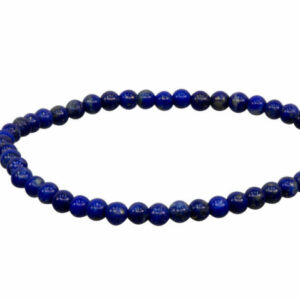 Pulsera elástica 4mm Redonda - Lapislázuli