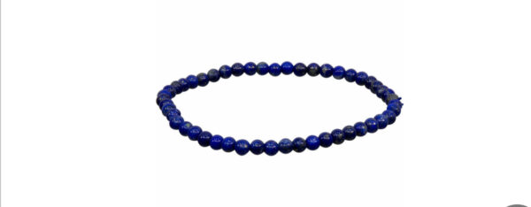 Elastic Bracelet 4mm Round - Lapis Lazuli