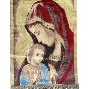 Tapiz Religioso de María con el Niño Jesús – Amor Divino y Protección Maternal